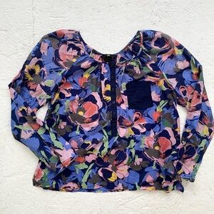 H&M lightweight floral blouse EUC